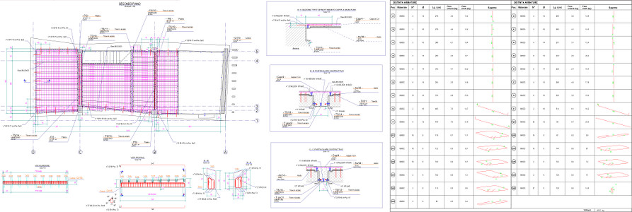 Guerra Pianta Solaio Estratto Armature Tekla